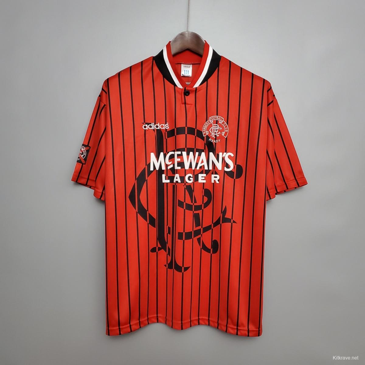 Retro 94-95 Rangers Away S-2XL Soccer Jersey