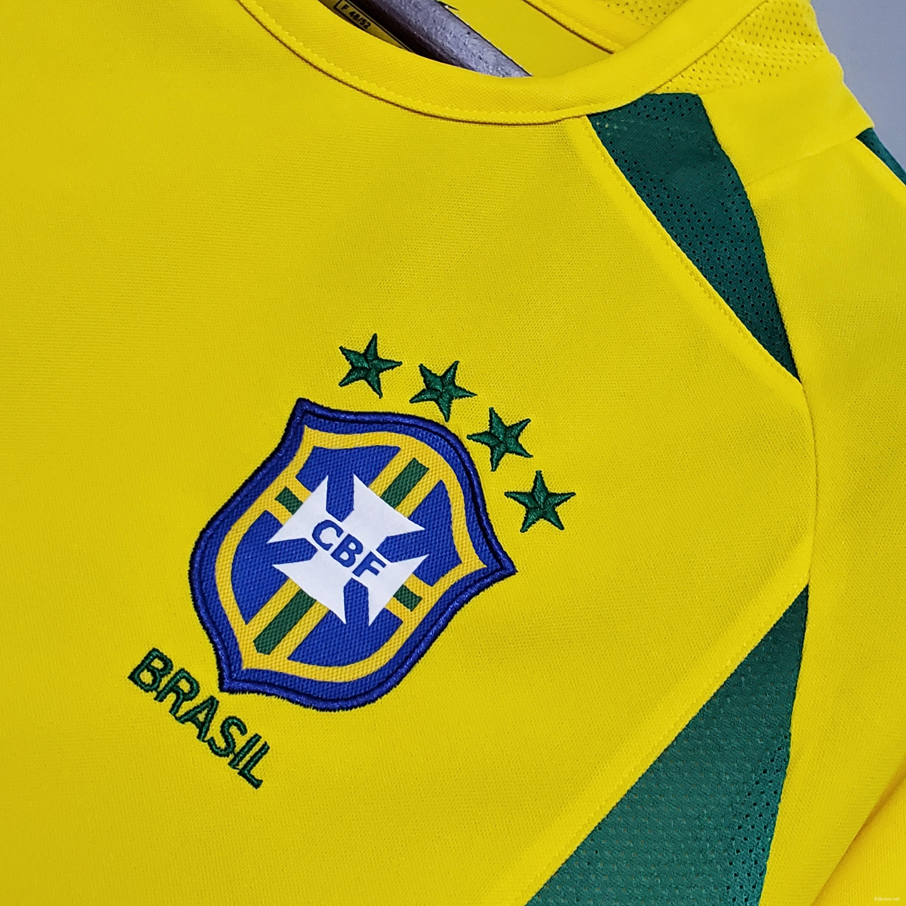 Retro 2002 Brazil home Soccer Jersey