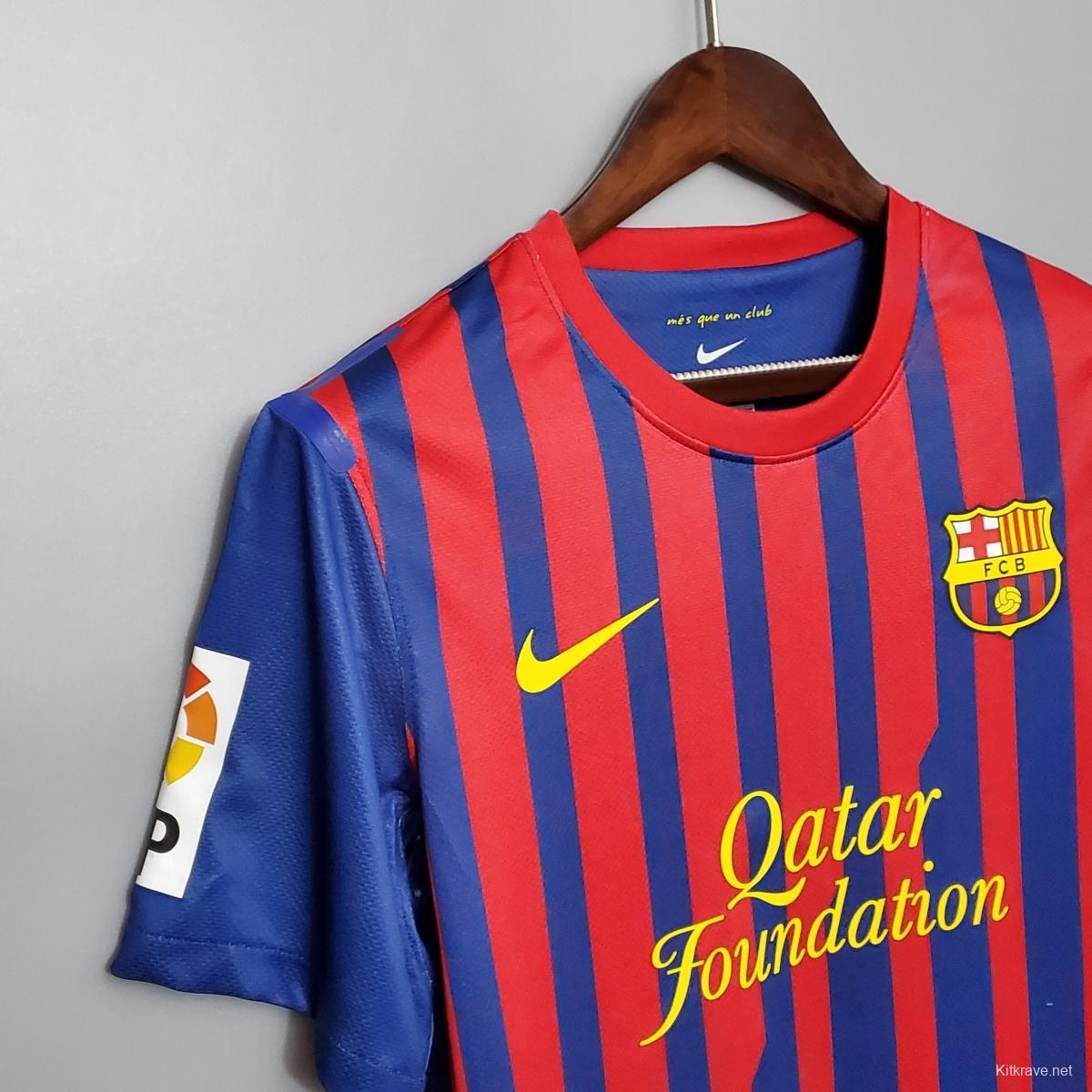 Retro Barcelona 11/12 home Soccer Jersey