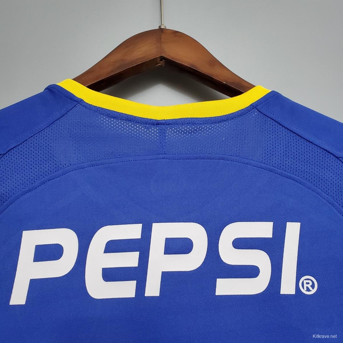 Retro Long Sleeve Boca Juniors 03/04 home Soccer Jersey