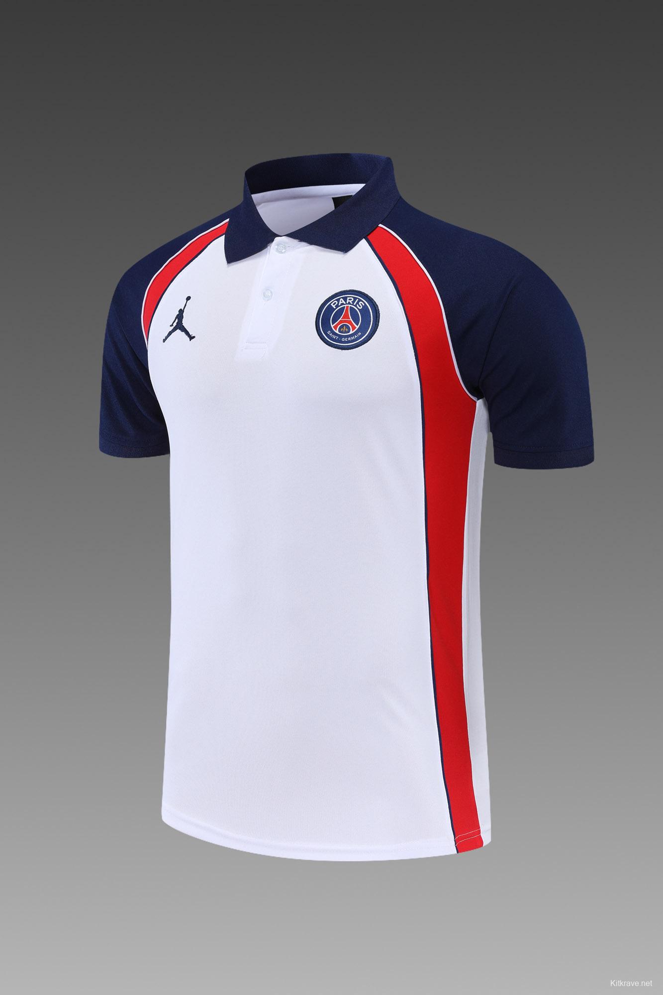 PSG X Jordan POLO kit white and red edge (not supported to be sold separately)