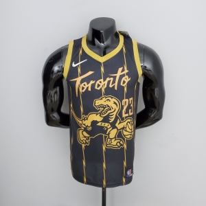 2022 Toronto Raptors VANVLEET#23 City Edition Black NBA Jersey