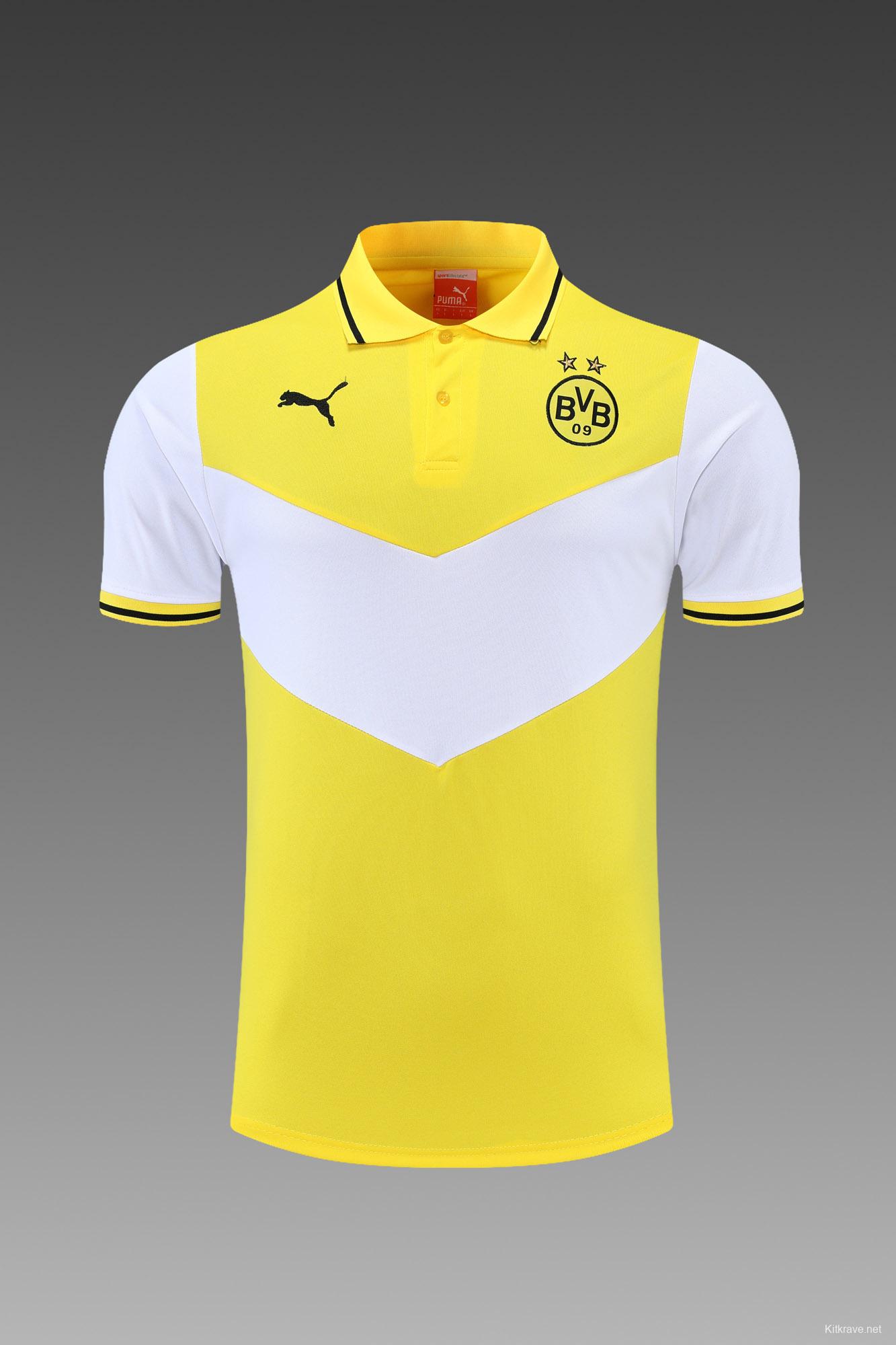 Borussia Dortmund POLO kit yellow and white (not supported to be sold separately)