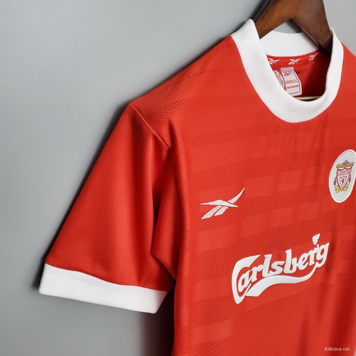 Retro 1998 Liverpool home Soccer Jersey