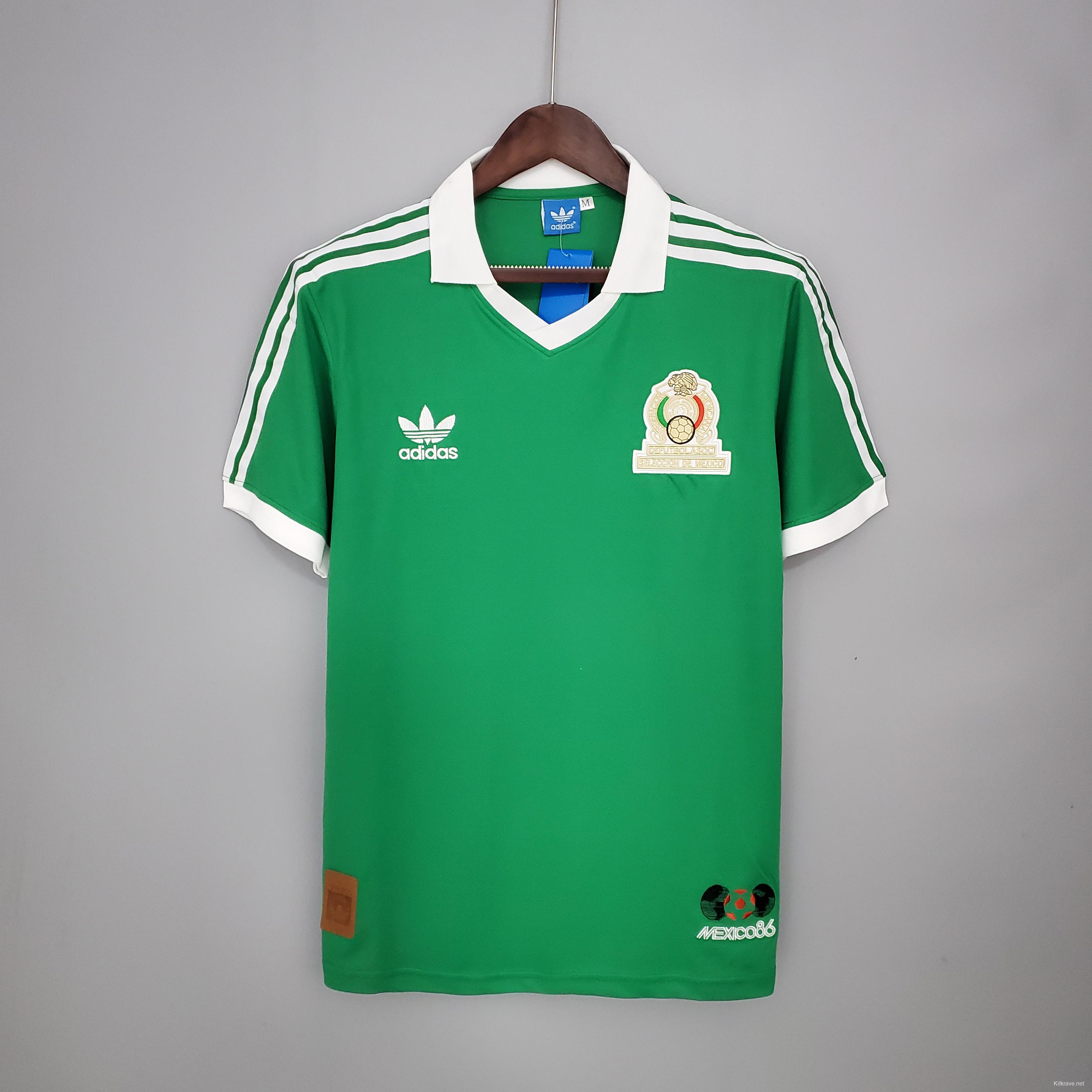 Retro Mexico 1986 home Soccer Jersey