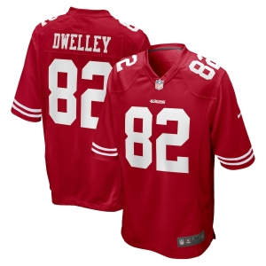 Men's Ross Dwelley Scarlet Player Limited Team Jersey