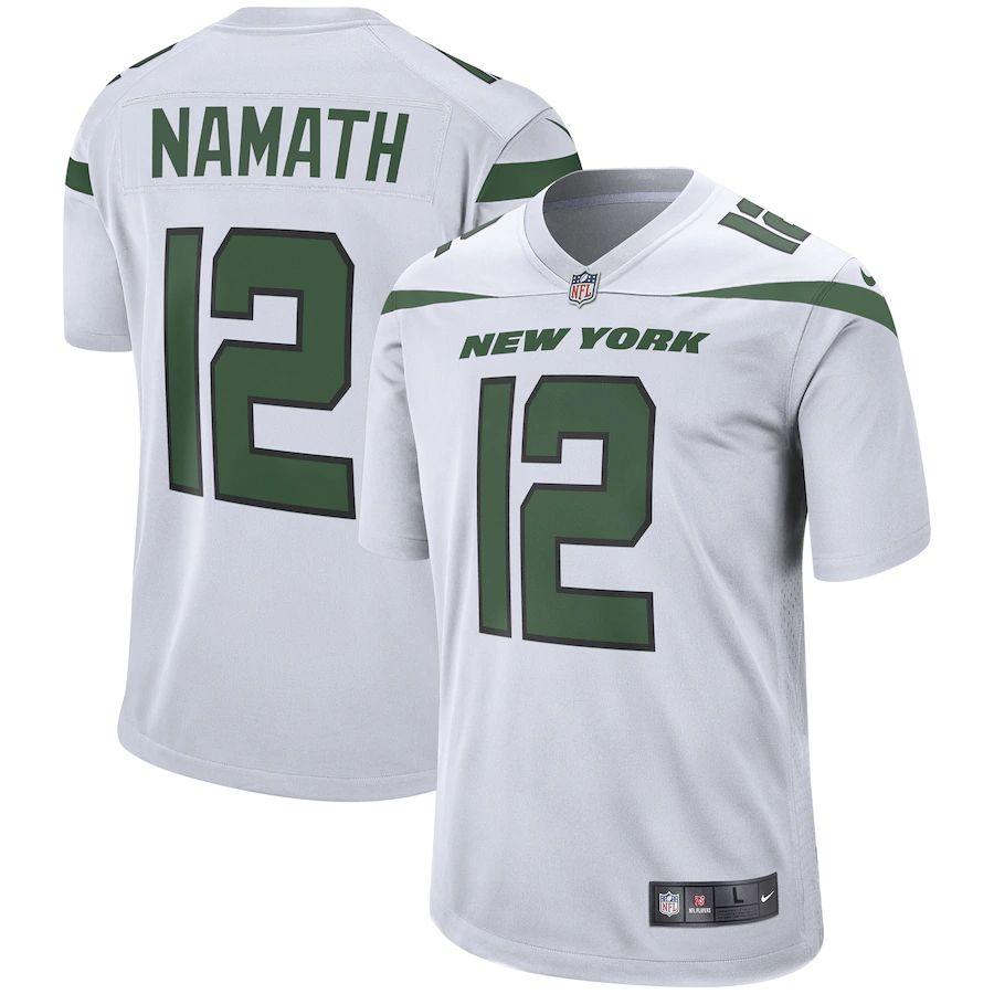 Men's Joe Namath Spotlight White Retired Player Limited Team Jersey