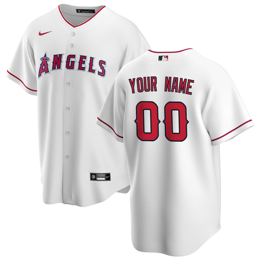 Men's White Home 2020 Custom Team Jersey