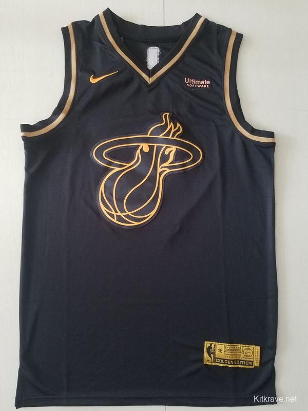 Dwyane Wade 3 Black Golden Edition Jersey