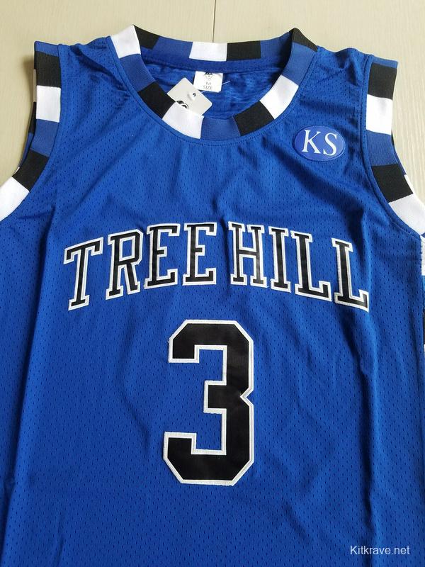 Antwon Skills Taylor 3 One Tree Hill Ravens Blue Basketball Jersey