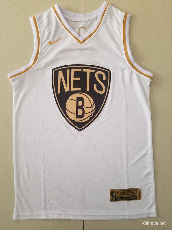 Kyrie Irving 11 White Golden Edition Jersey