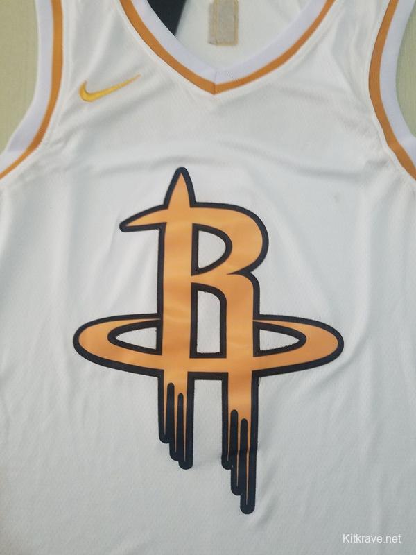 Russell Westbrook 0 White Golden Edition Jersey