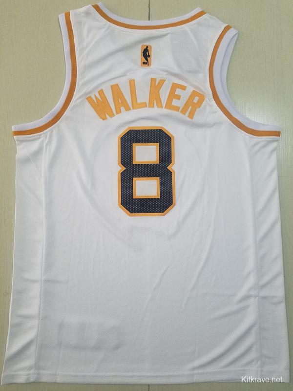 Kemba Walker 8 White Golden Edition Jersey