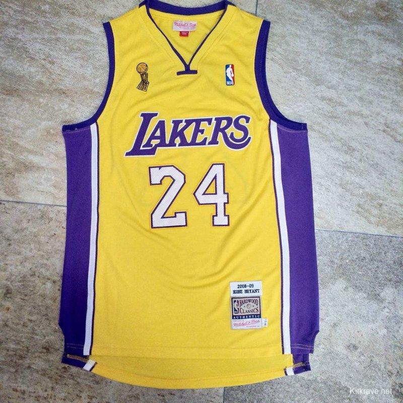 Men's Kobe Bryant Yellow Retro Classic Team Jersey