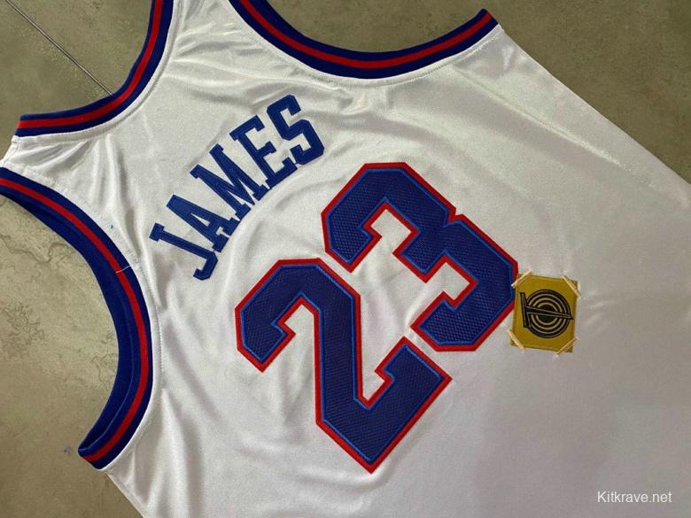 Men's LeBron James White Retro Classic Team Jersey