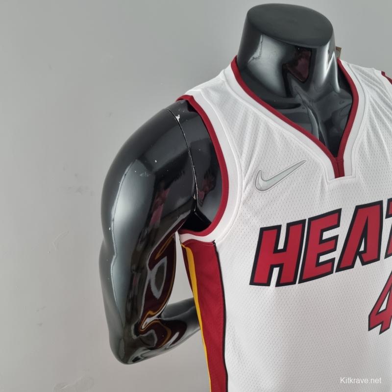 75th Anniversary Miami Heat OLADIPO#4 White NBA Jersey