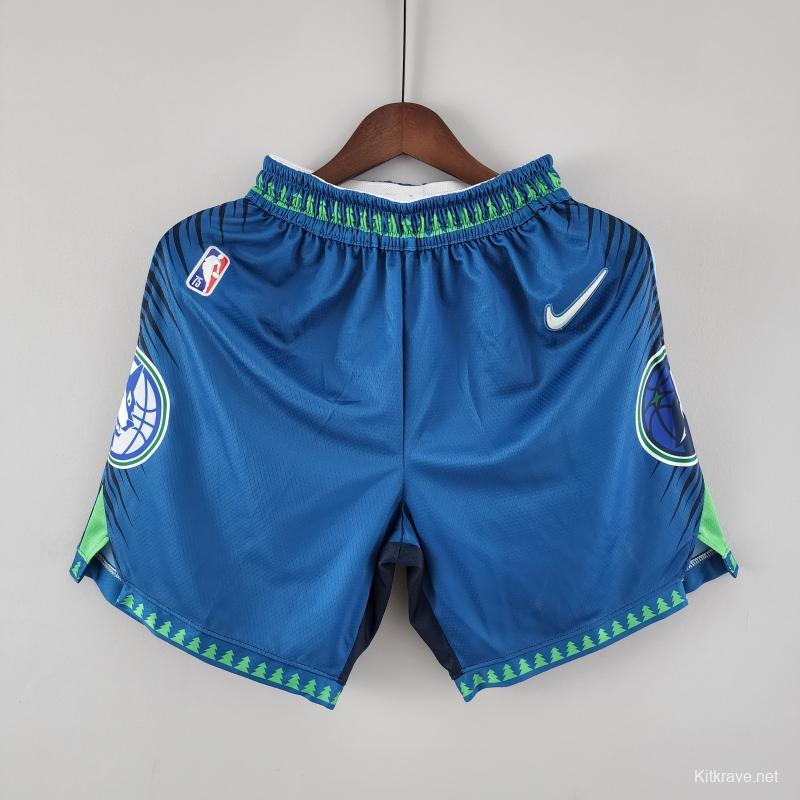 2022 Minnesota Timberwolves City NBA Shorts 