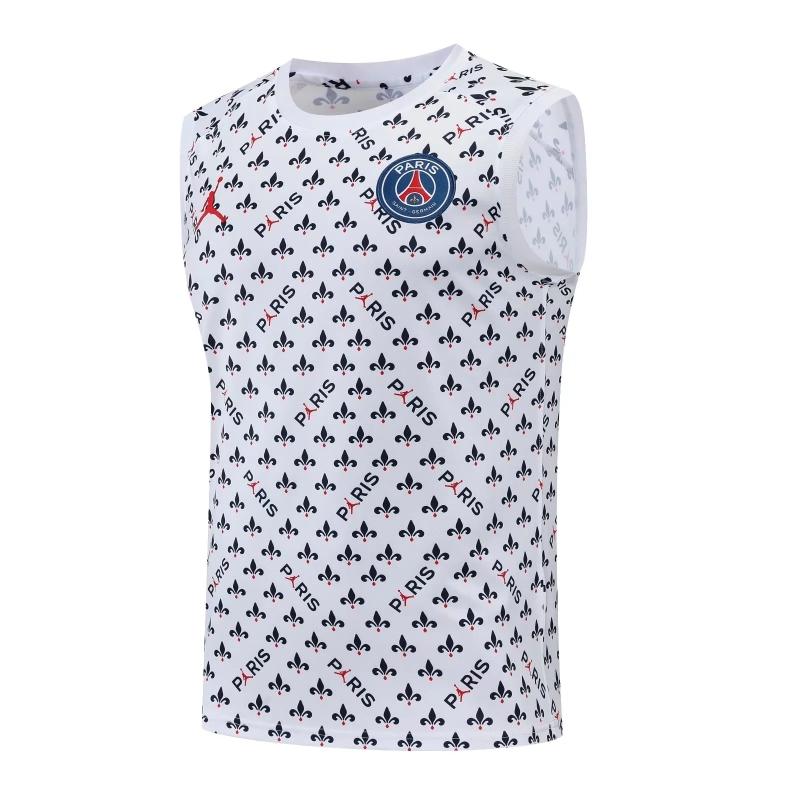 22/23PSG White Flower Dot Pre-Game Training Jersey Vest