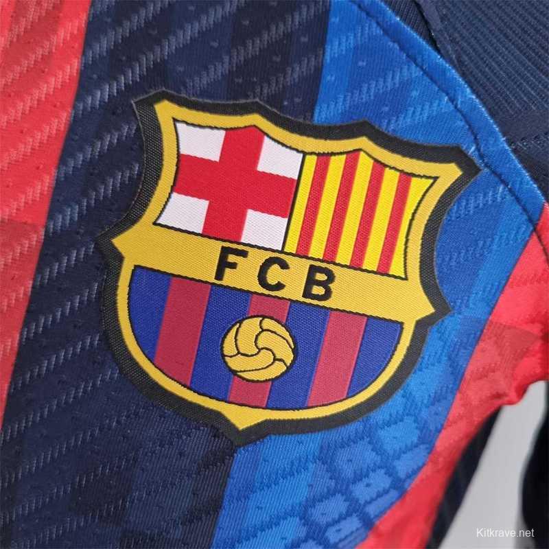 Player Version 22-23 Barcelona Home Soccer Jersey