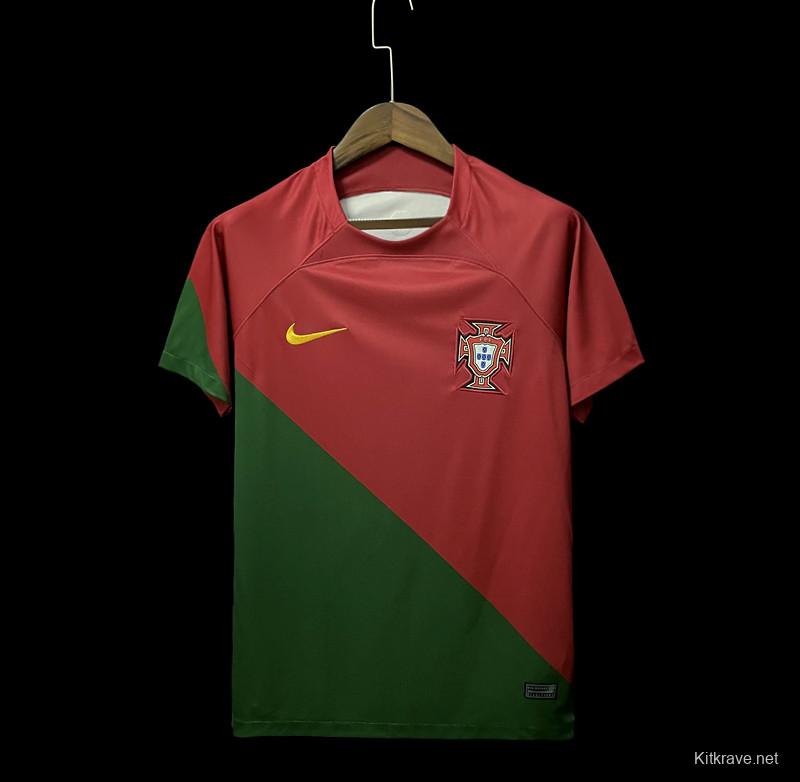 2022 Portugal Home Soccer Jersey