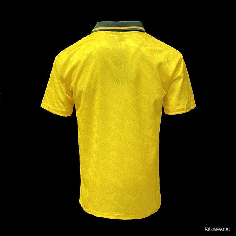 Retro 91/93 Brazil Home Soccer Jersey