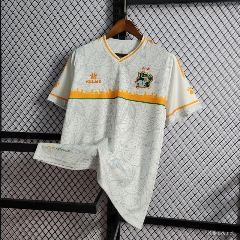 22/23 Ivory Coast White Training Jersey