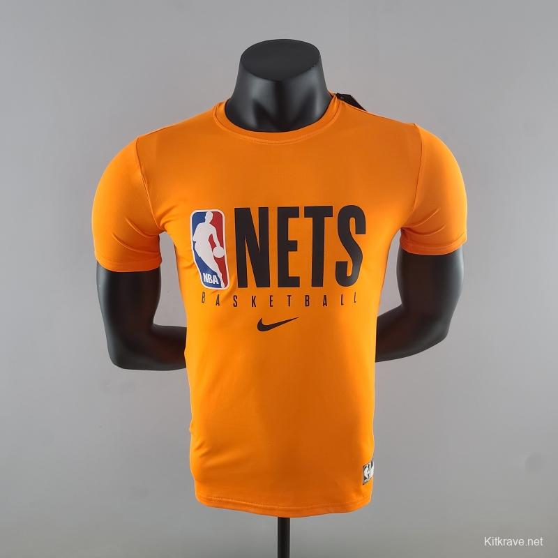 2022 NBA Nets Orange T-Shirts #K000229