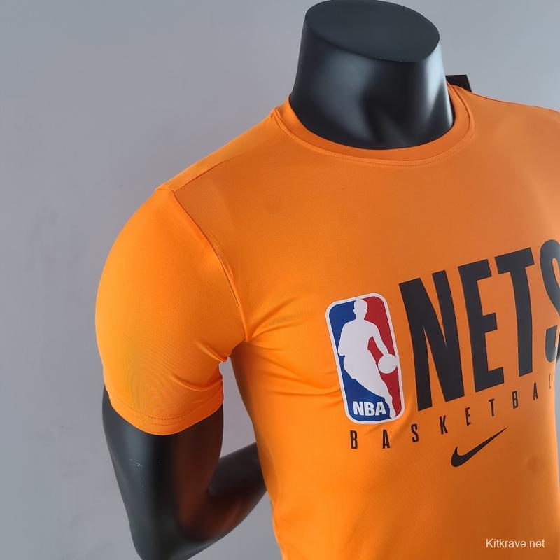 2022 NBA Nets Orange T-Shirts #K000229