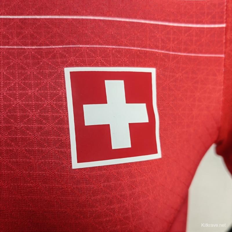 Player Version 2022 Switzerland Home Soccer Jersey