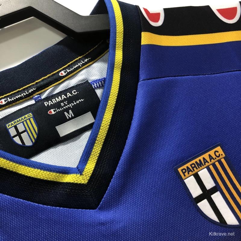 Retro 01/02 Parma Home Soccer Jersey