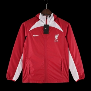 22/23 Liverpool Windbreaker Red And White