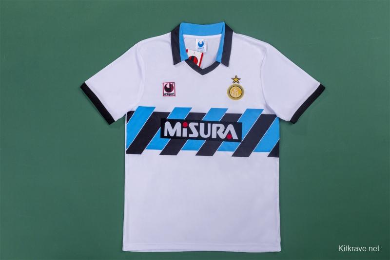 RETRO 90/91 Inter Away Soccer Jersey