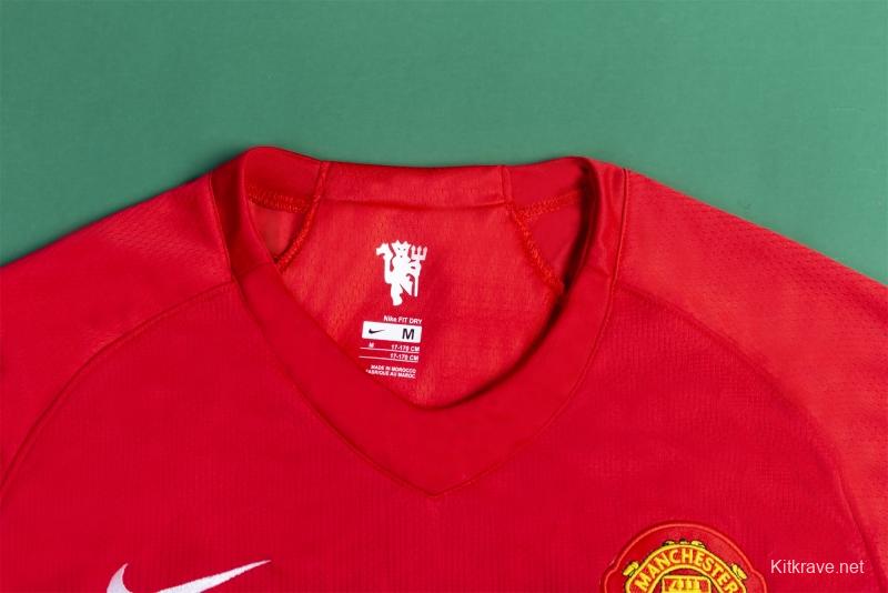 Retro 07/08 Manchester United Home Soccer Jersey