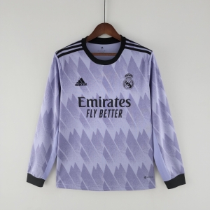 22/23 Long Sleeve Real Madrid Away Soccer Jersey