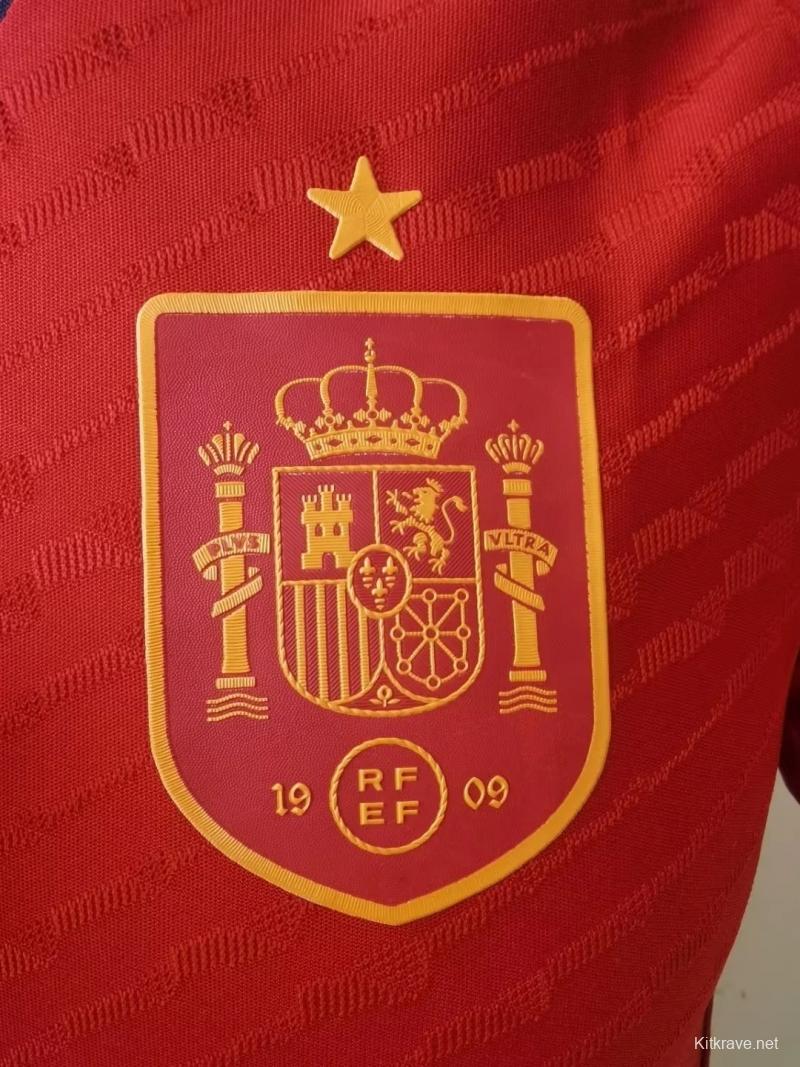 Player Version 2022 Spain Home Soccer Jersey