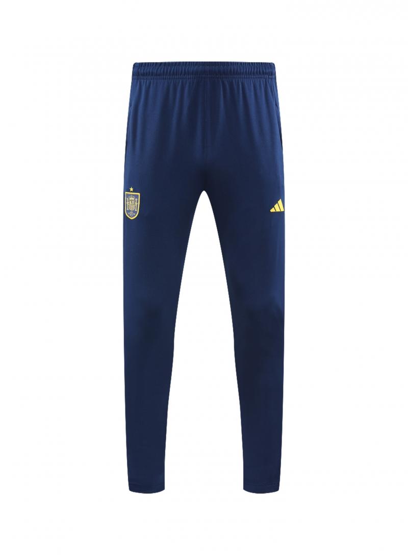 2022 Spain Blue Half Zipper Tracksuit