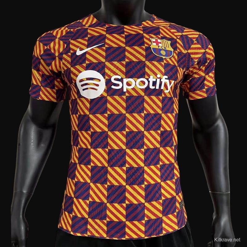 Player Version 22 23 Barcelona Orange Training Jersey