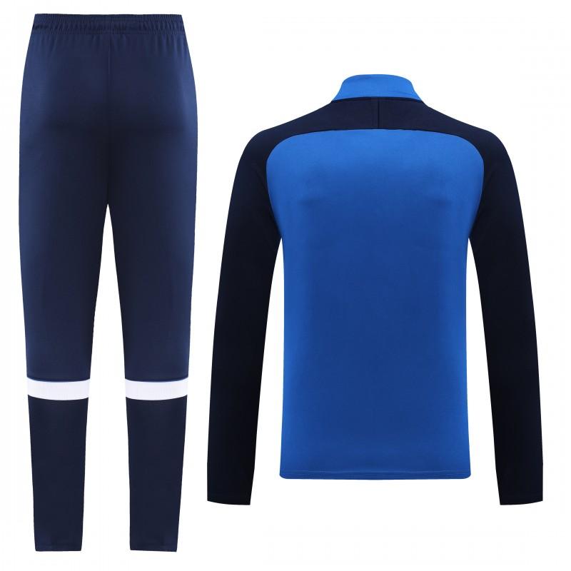 2023 NIKE Blue Black Half Zipper Jacket +Pants