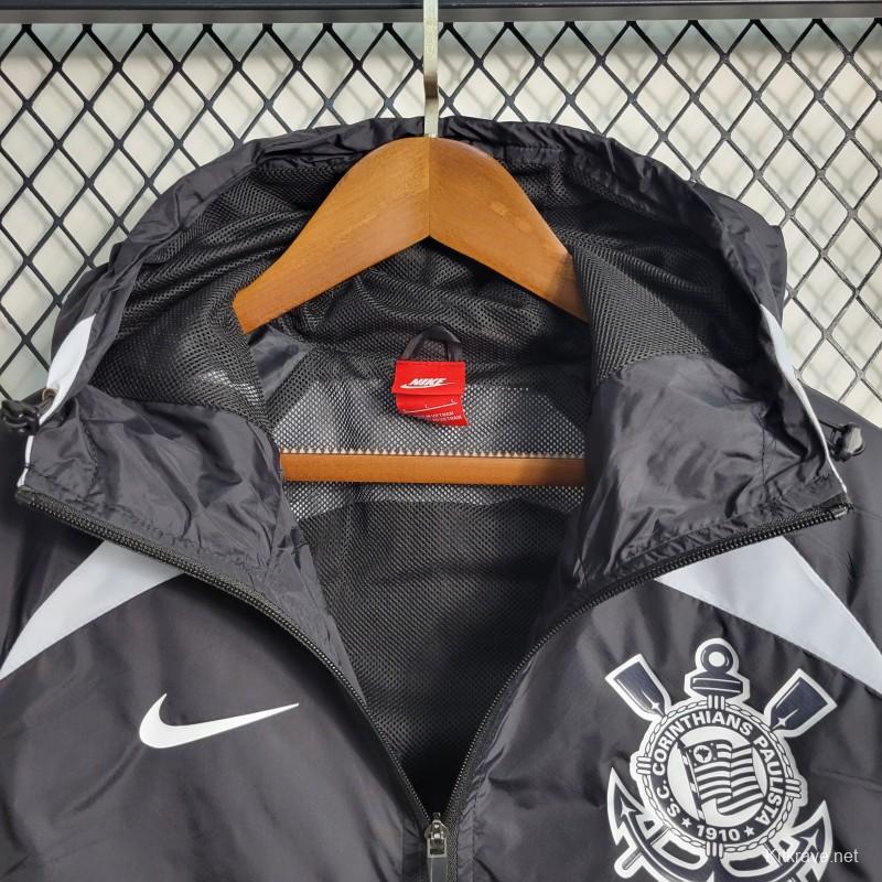 22-23 Corinthian Black Windbreaker