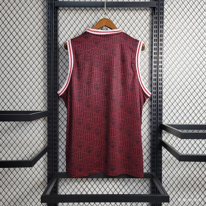 22 23 Liverpool x Lebron Vest Wine Color Jersey