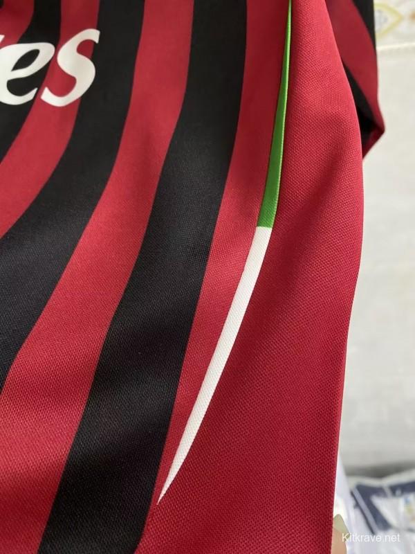 Retro 11/12 AC Milan Home Long Sleeve Jersey