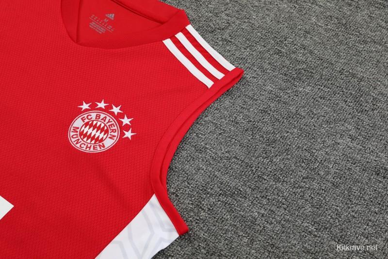 23-24 Bayern Munich Red Vest Jersey+Shorts