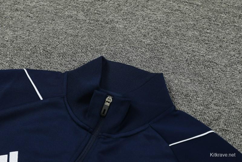 2023 Italy Navy Full Zipper Jacket +Pants