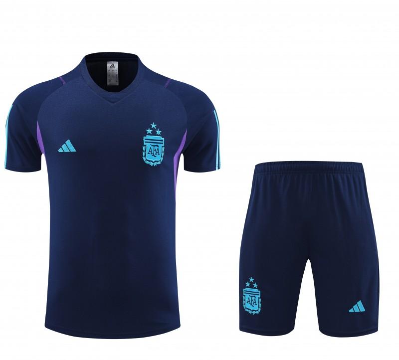 2023 Argentina Navy Short Sleeve+Shorts