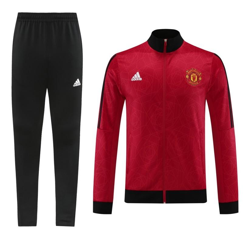 23/24 Manchester United Red Full Zipper Jacket+Pants