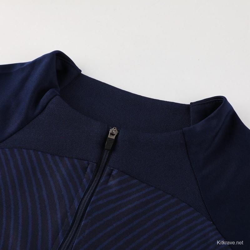 2024 Nike Navy Half Zipper Jacket+Pants