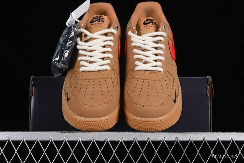 Nike Air Force 1 '07 Low Wheat Color Low-Top Sneakers - FZ7372-300