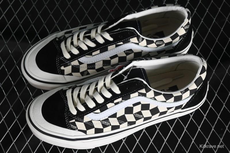 Vans Old Skool Reissue 136 High-End Series Canvas Sneakers with Toe Cap Design - VN000MT6BPQ