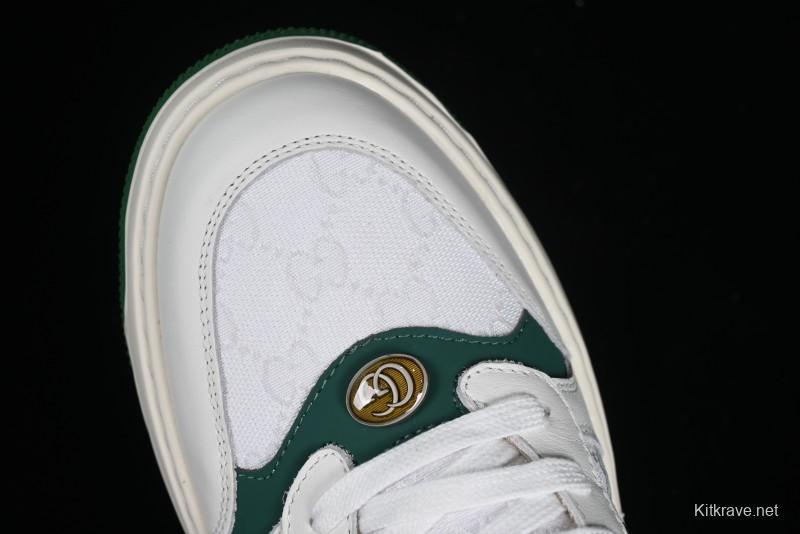 Gucci Chunky B Screener GG Sneakers Retro Style with Classic GG Canvas and Leather Trim - 9Y9209666