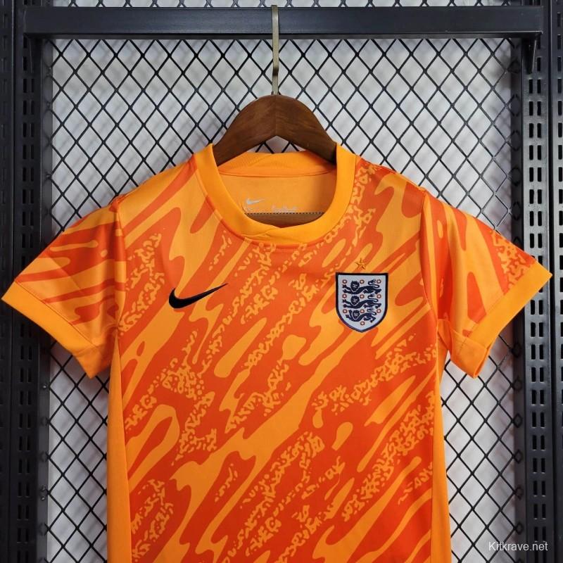 2024 KIDS England Goalkeeper Yellow Jersey